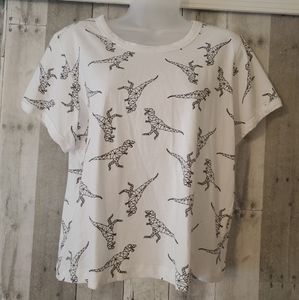 T-rex Semi Crop Shirt